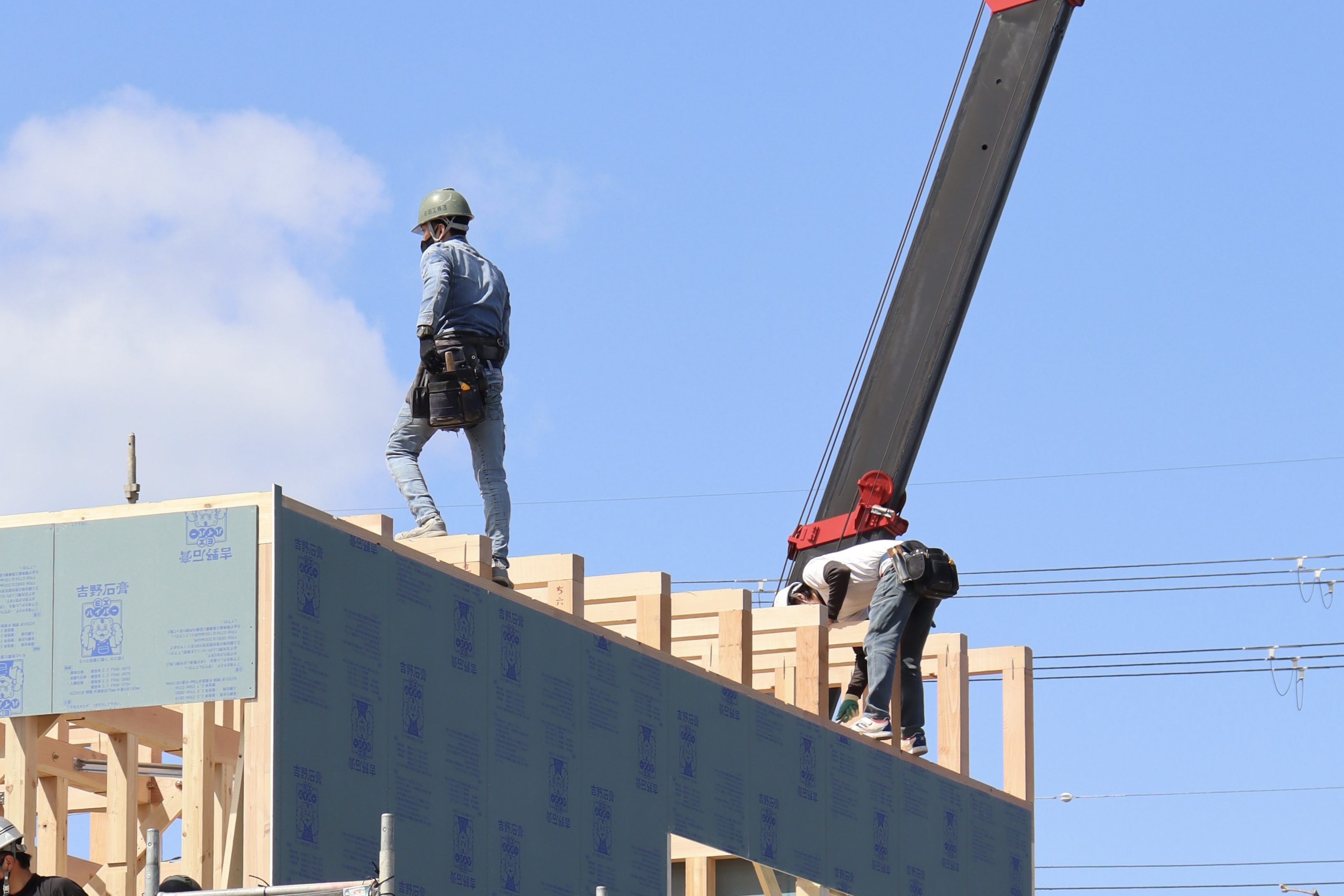 上棟、建物完成